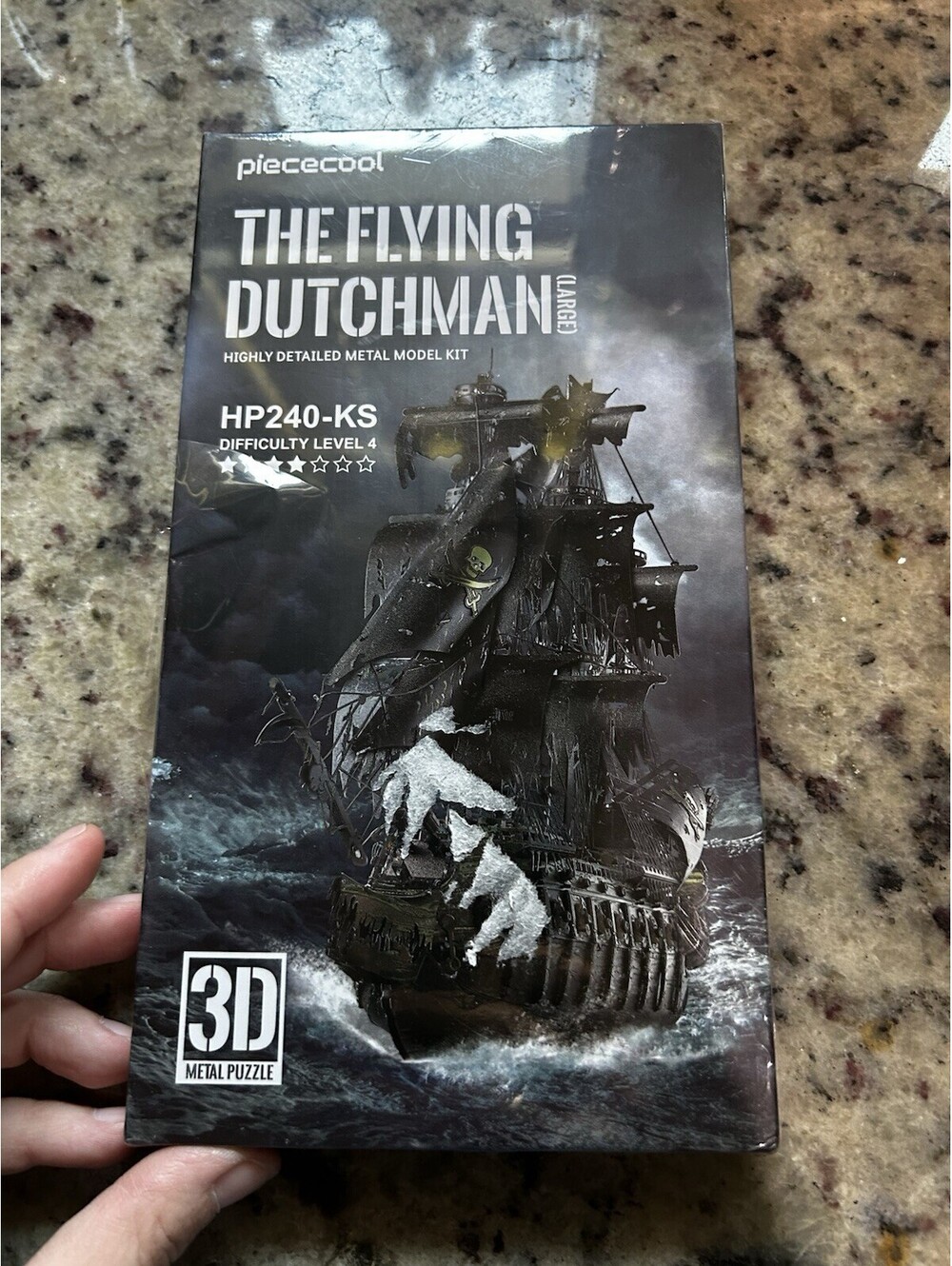 Piececool Metal 3D Puzzle Flying Dutchman Pirate Ship Model Kit - HP240-KS - New